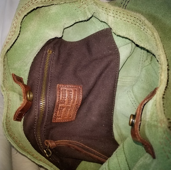 Lucky Brand Bags C8747 Lucky Brand Suede Shoulder Bag Green Poshmark